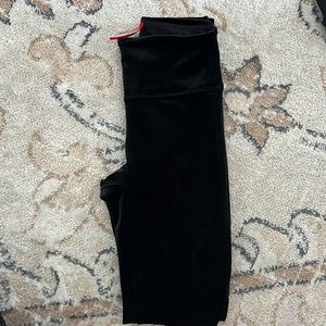 SPANX black velvet leggings